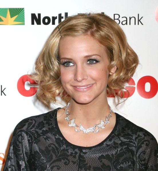 curly bob hairstyle. Ashlee Simpson with Curly Bob